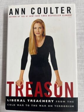 🌞 Ann Coulter "Treason" Hardcover Book - White Red Black